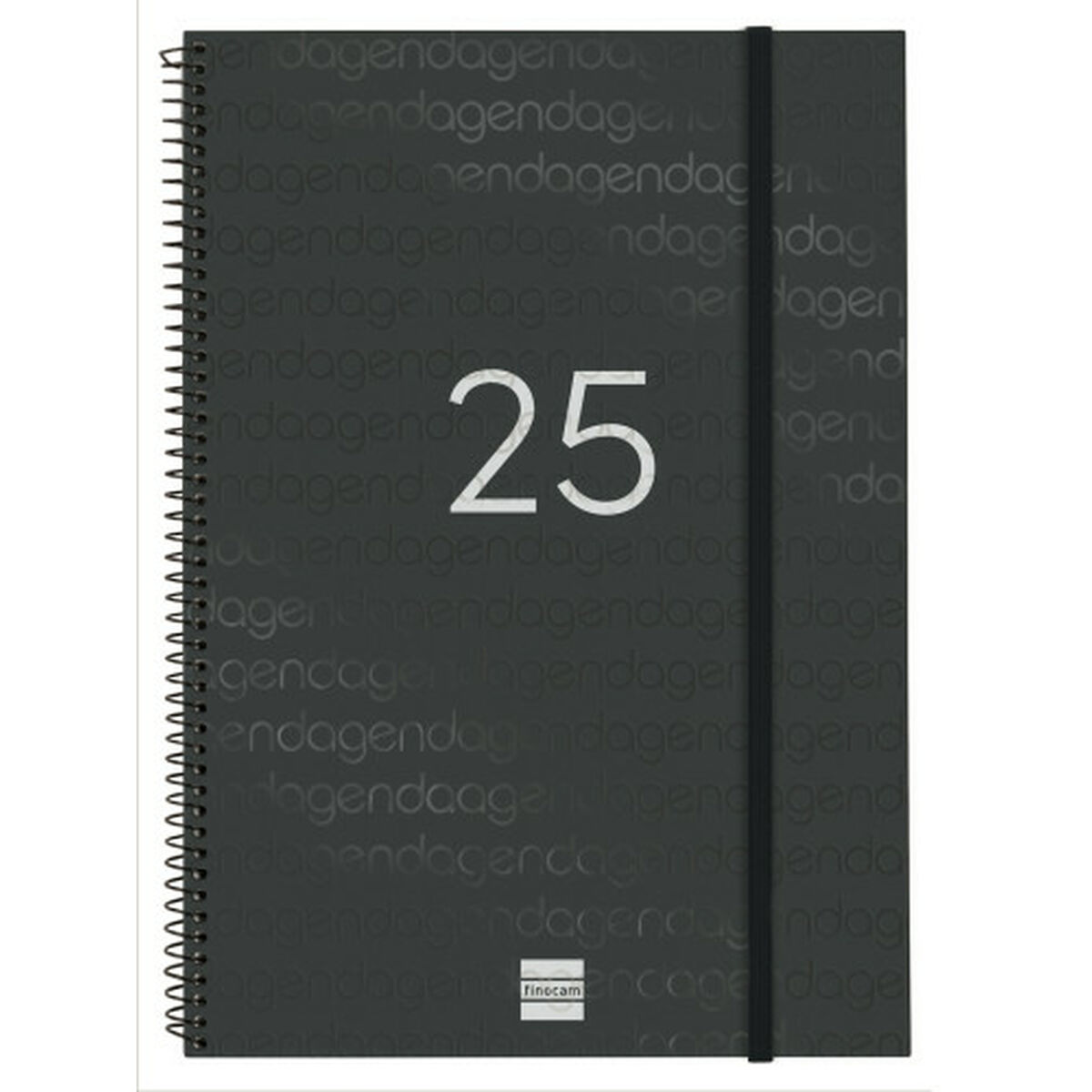 Dagbok Finocam YEAR Svart A4 21 x 29,7 cm 2025