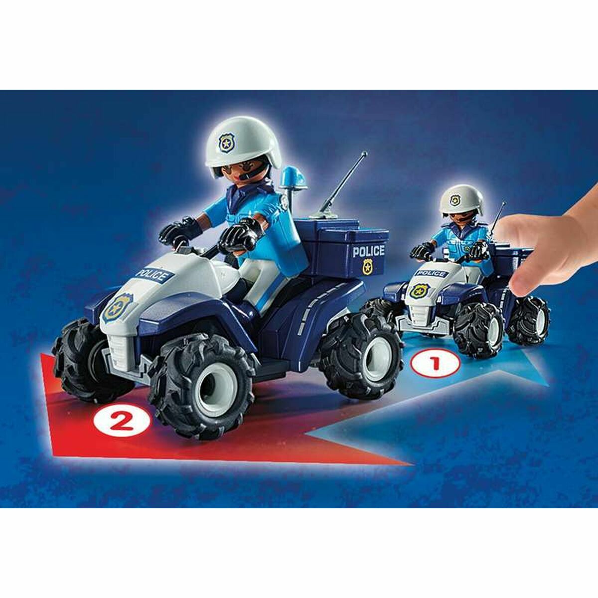 Fordonsspel Playmobil Speed Quad City Action 71092 Polis (21 pcs) - 3