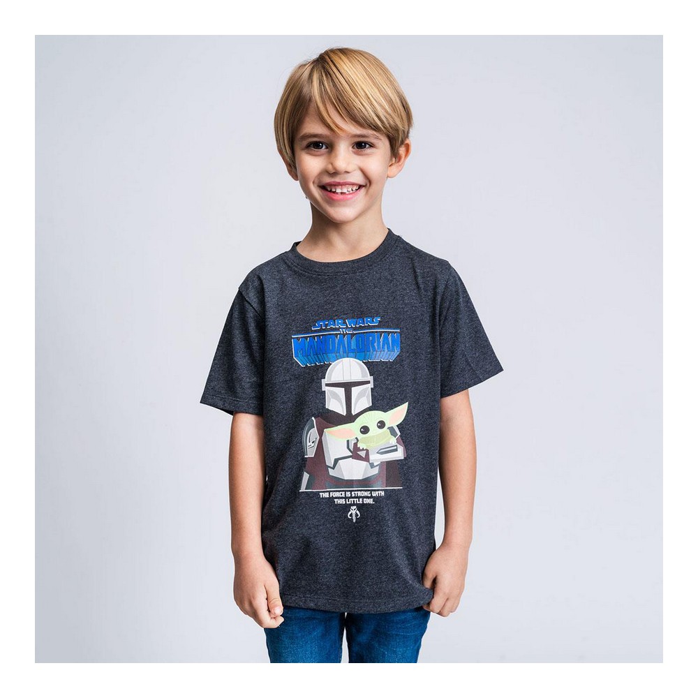 Barn T-shirt med kortärm The Mandalorian Svart - 5