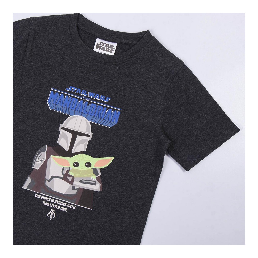Barn T-shirt med kortärm The Mandalorian Svart - 7