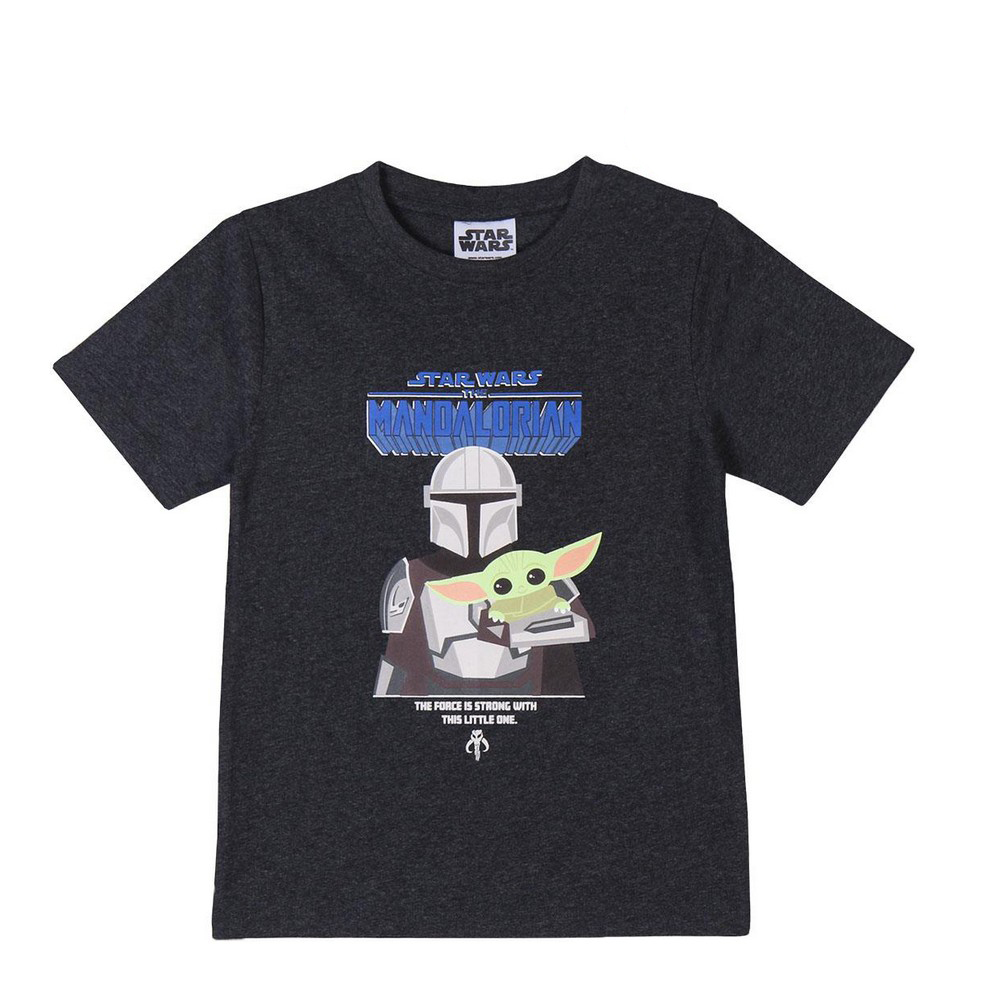 Barn T-shirt med kortärm The Mandalorian Svart - 9