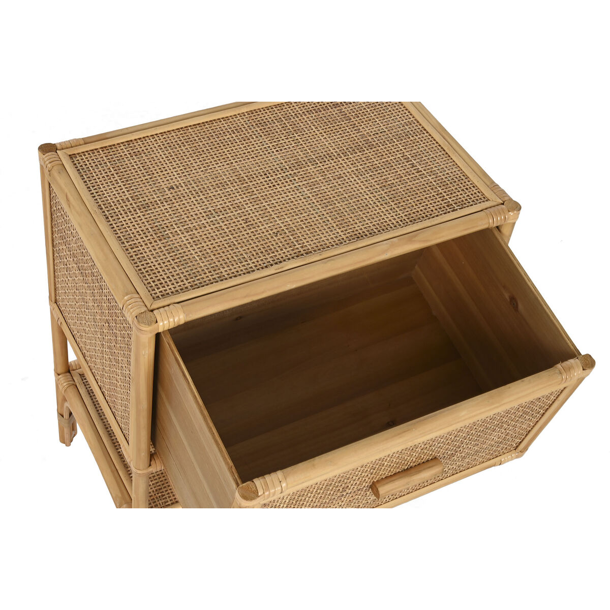 Nattduksbord Home ESPRIT Brun Rattan 47 x 30 x 55 cm - 2