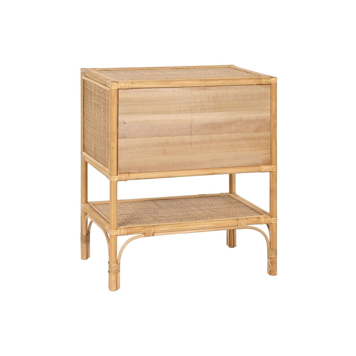 Nattduksbord Home ESPRIT Brun Rattan 47 x 30 x 55 cm - 3