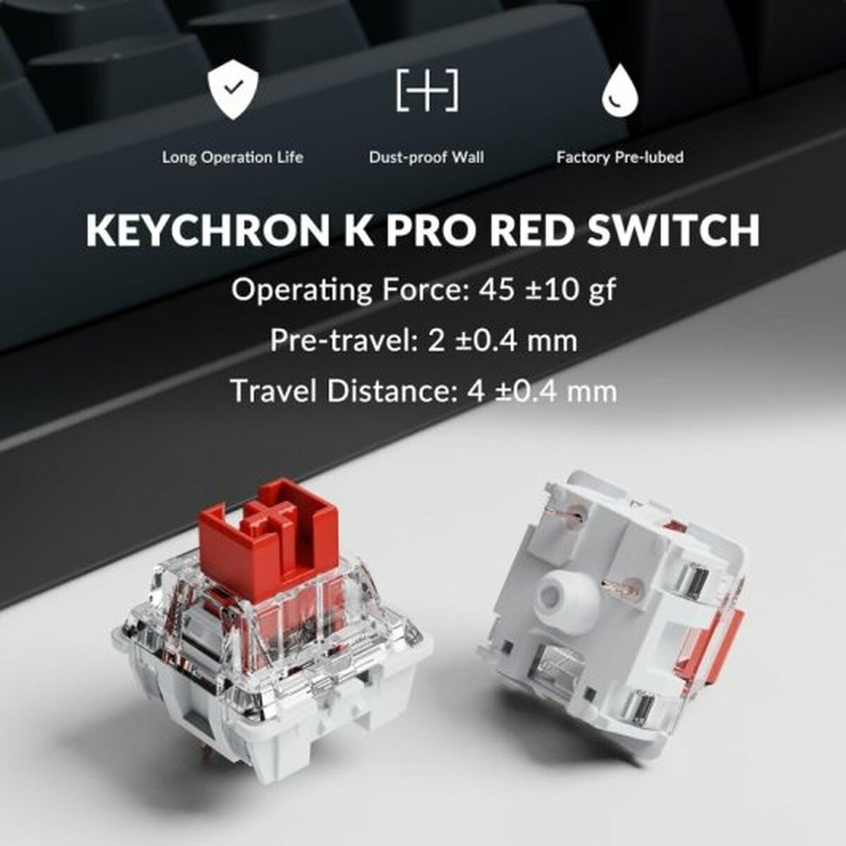 Tangentbord Keychron Svart - 3