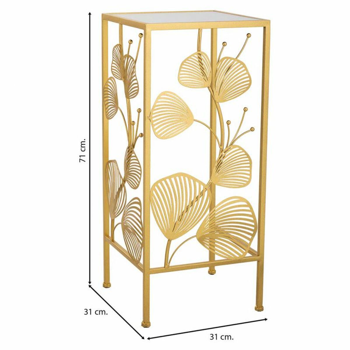 Hörnbord Alexandra House Living Guld 31 x 71 x 31 cm - 4