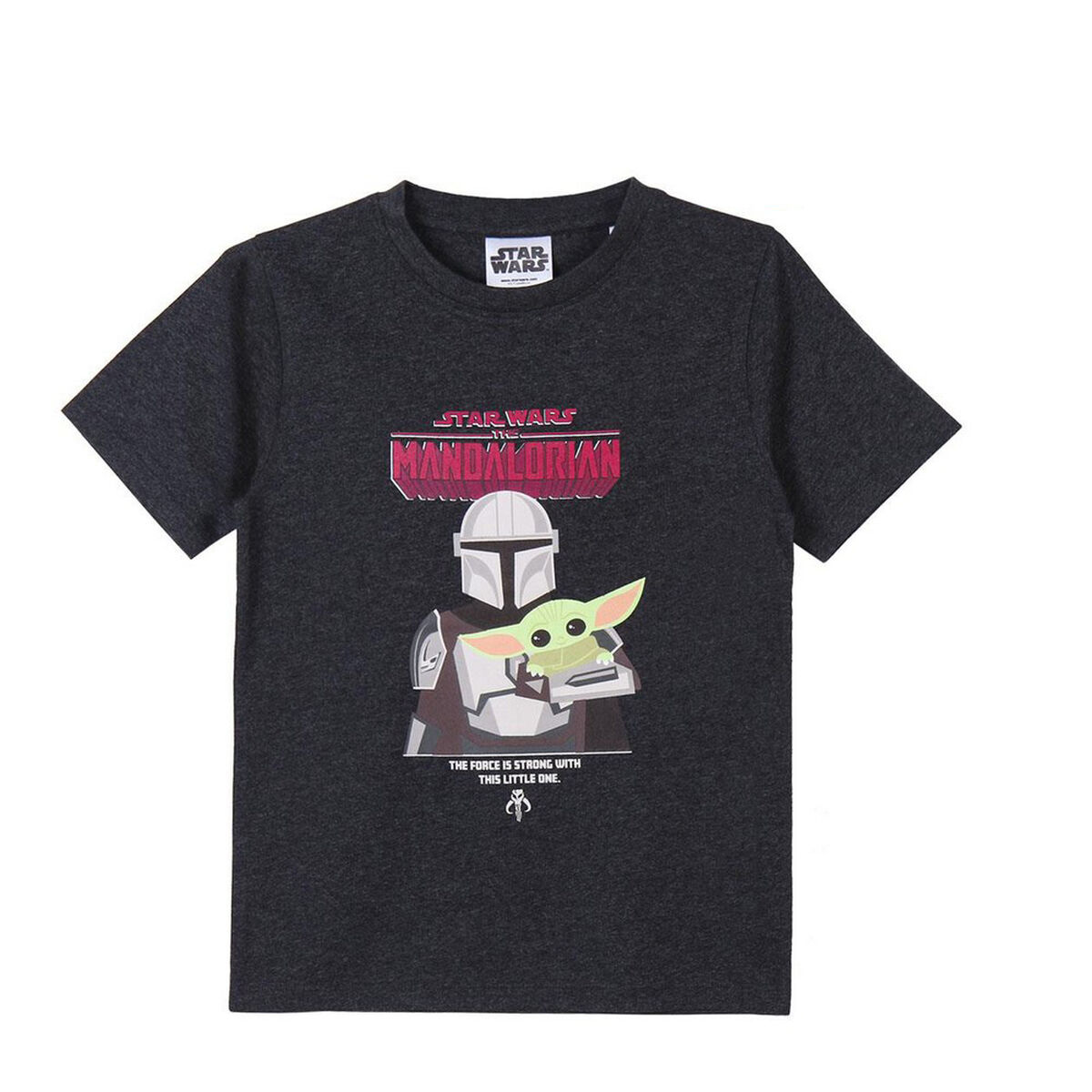 Barn T-shirt med kortärm The Mandalorian Svart - 16