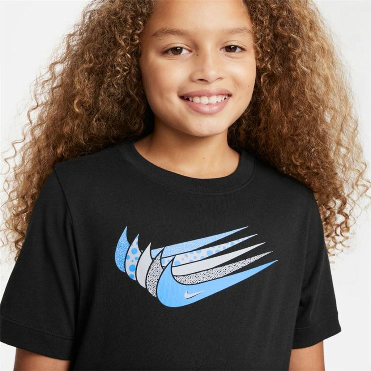 Barn T-shirt med kortärm Nike Sportswear Svart - 6
