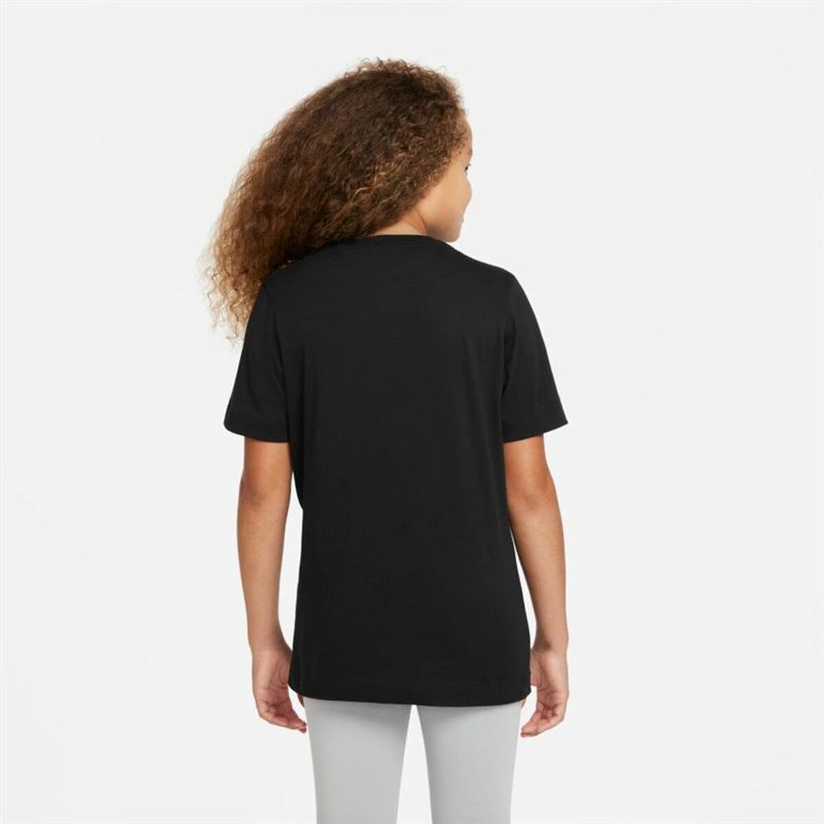 Barn T-shirt med kortärm Nike Sportswear Svart - 7
