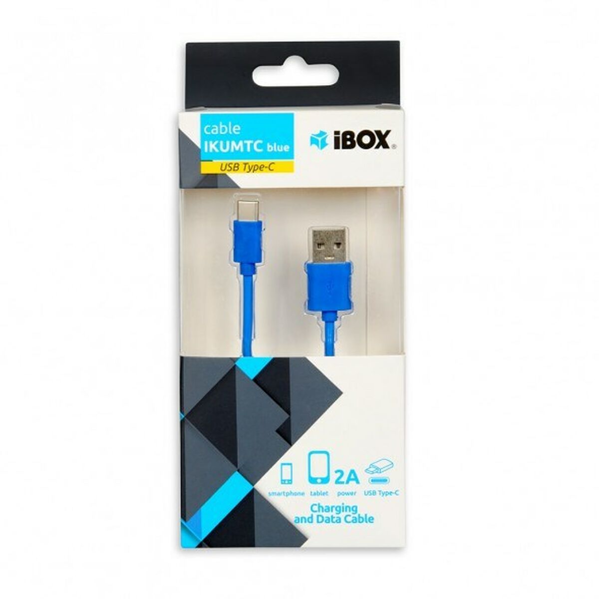USB-C-kabel till USB Ibox IKUMTCB Blå 1 m - 2