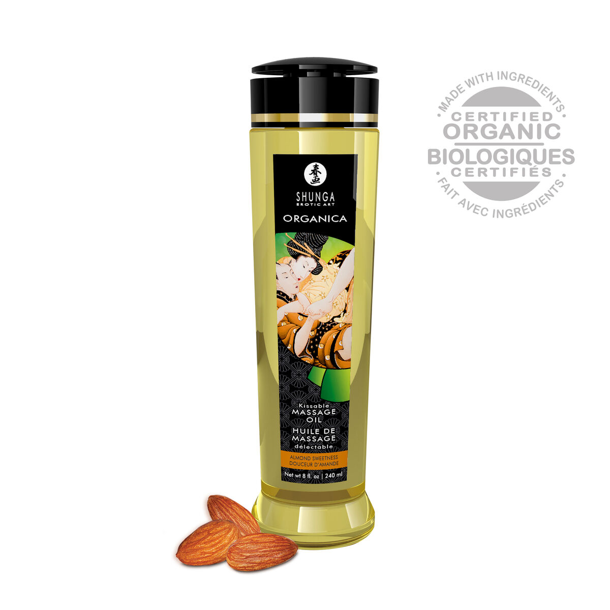 Erotisk Massageolja Shunga 240 ml Sötmandel - 2