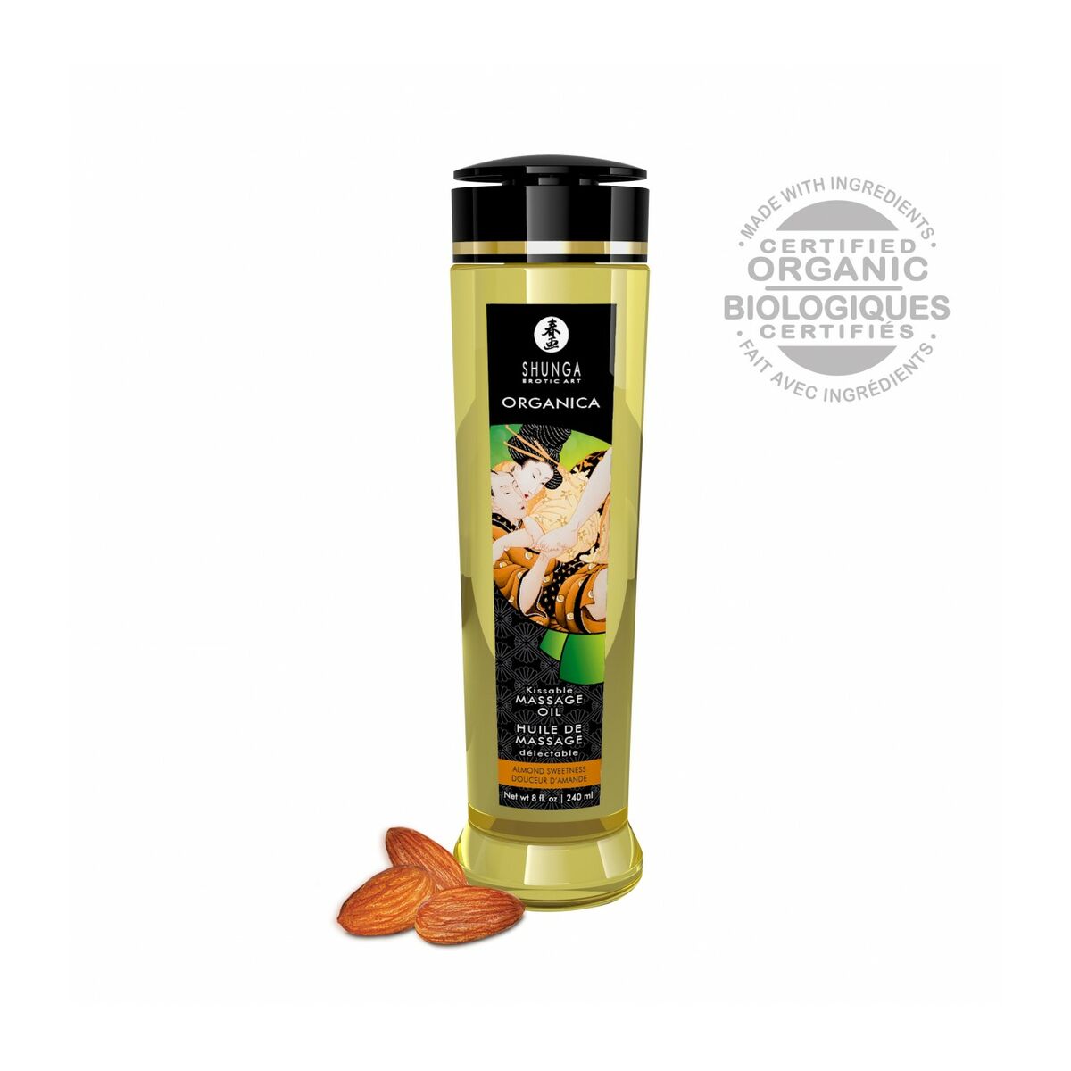 Erotisk Massageolja Shunga 240 ml Sötmandel - 3