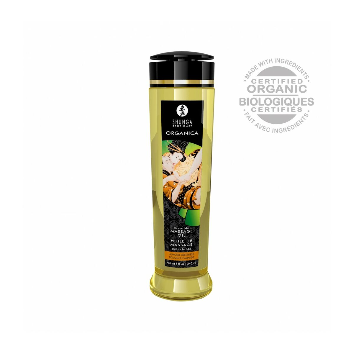 Erotisk Massageolja Shunga 240 ml Sötmandel - 4