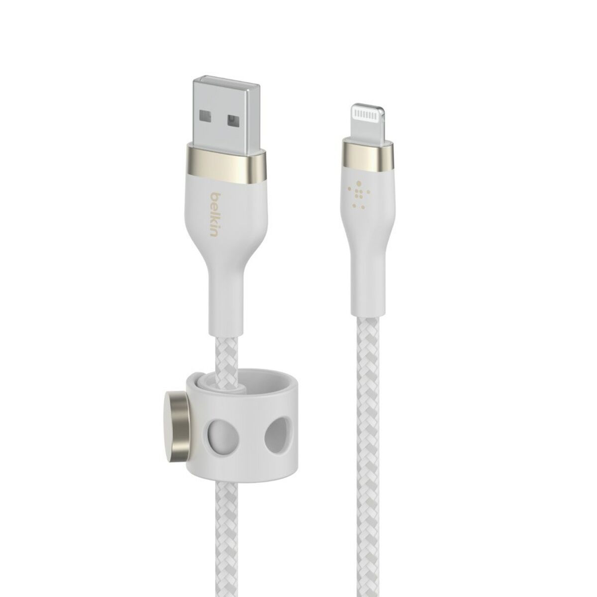 Kabel USB till Lightning Belkin CAA010BT3MWH Vit 3 m - 2