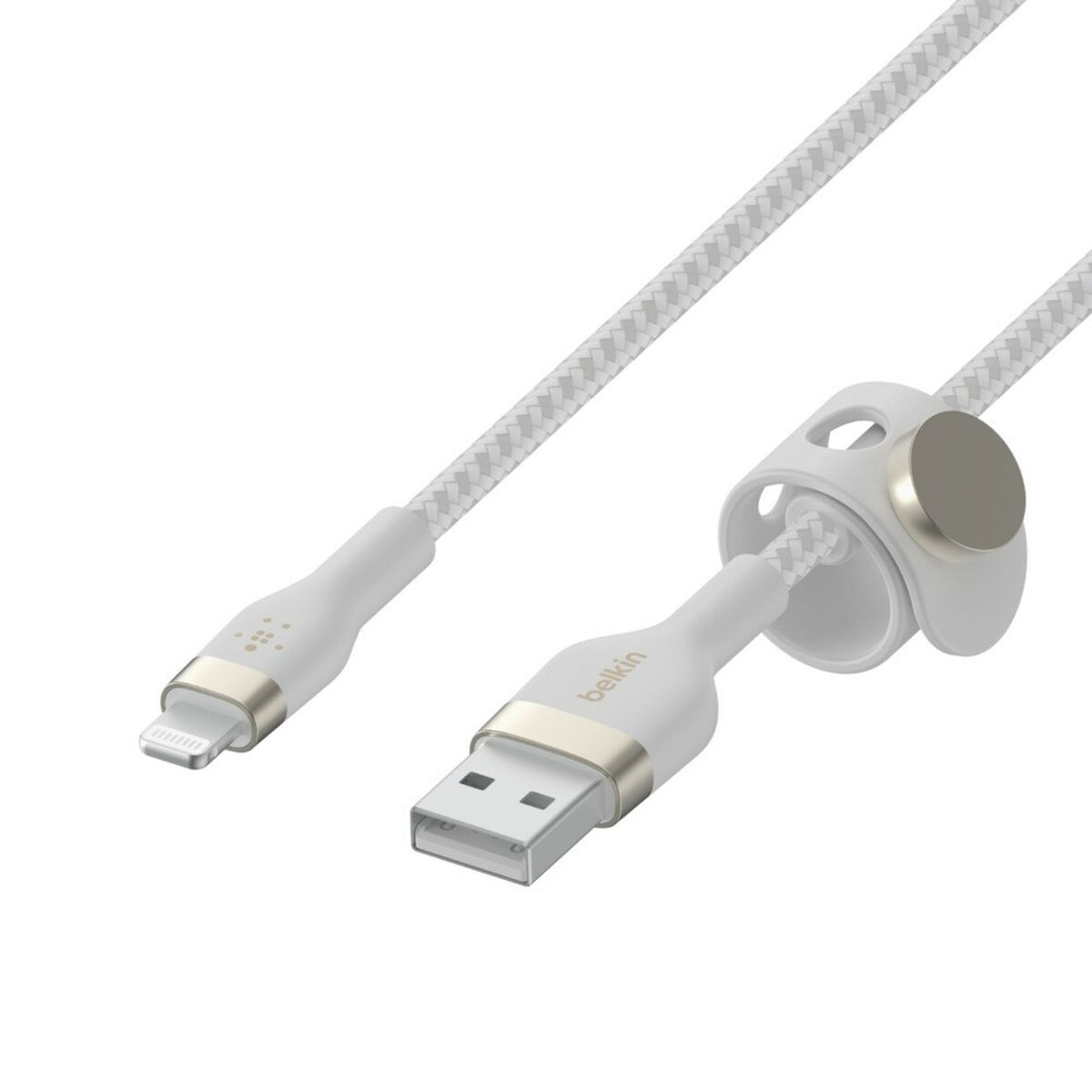 Kabel USB till Lightning Belkin CAA010BT3MWH Vit 3 m