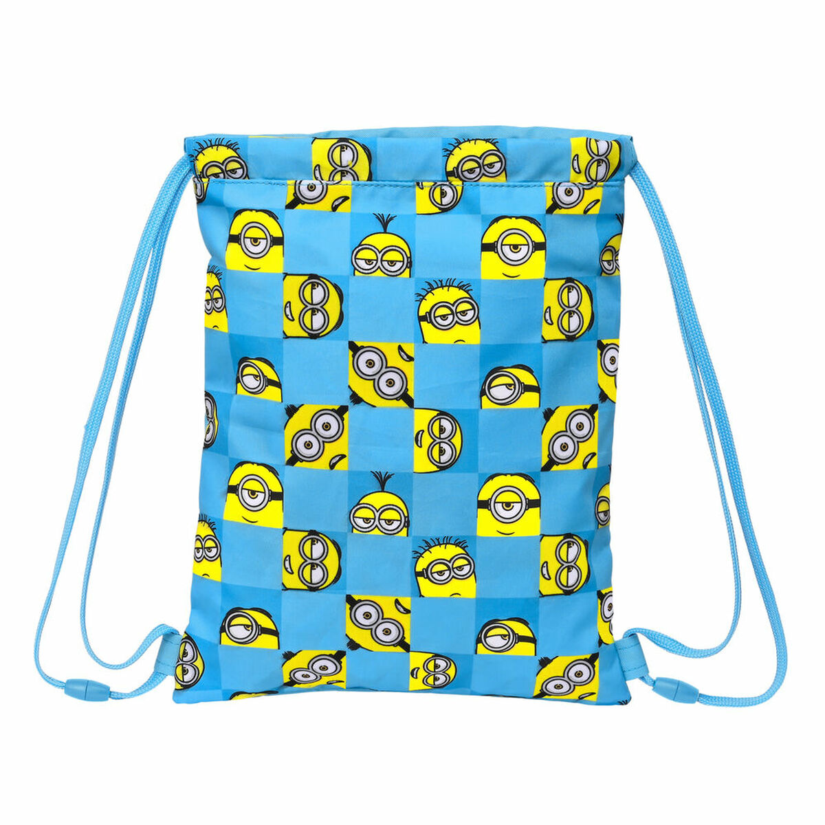 Skopåse med remmar Minions Minionstatic Blå 26 x 34 x 1 cm - 4