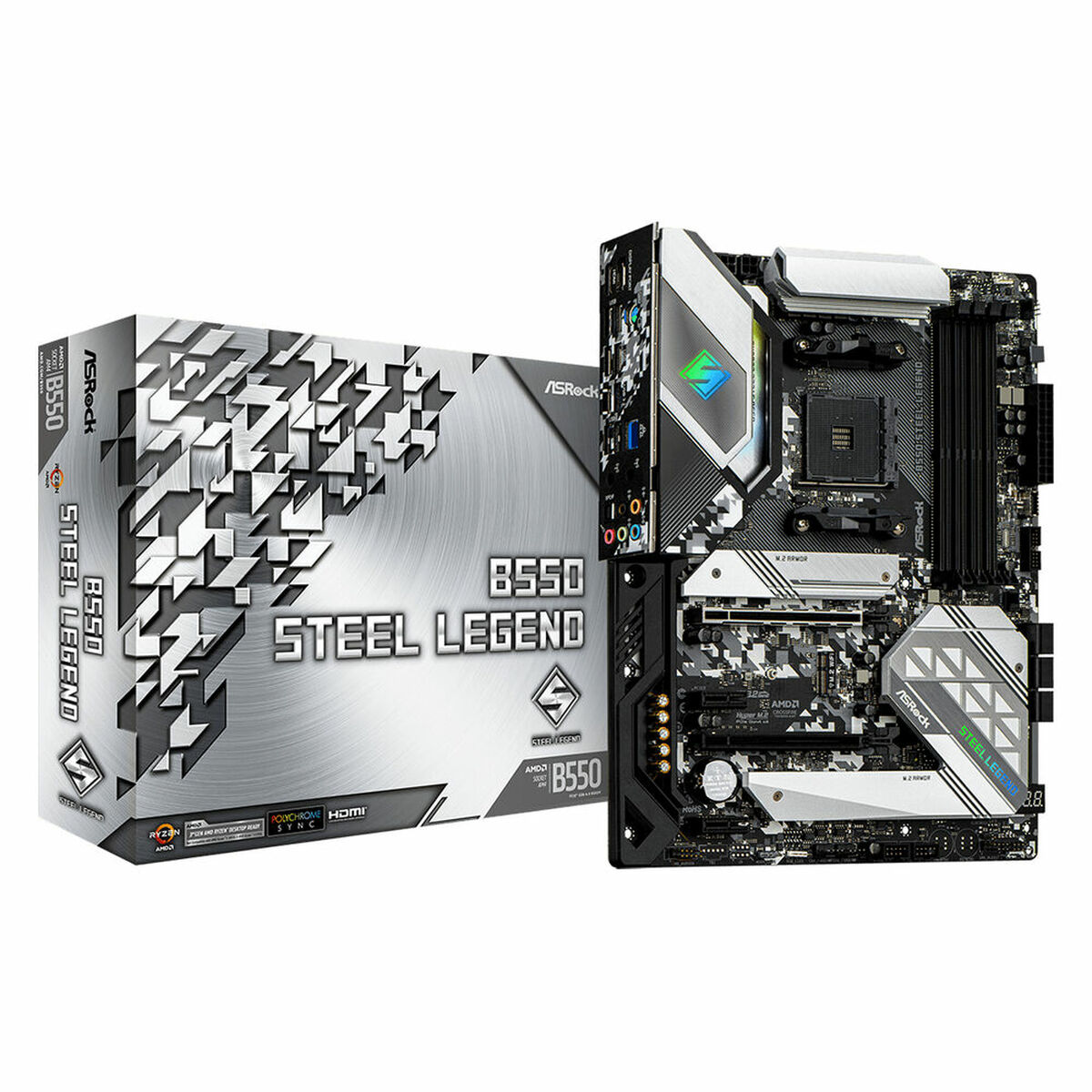 Moderkort ASRock B550 STEEL LEGEND AMD B550 AMD AMD AM4