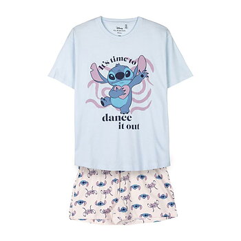 Sommarpyjamas Stitch Blå
