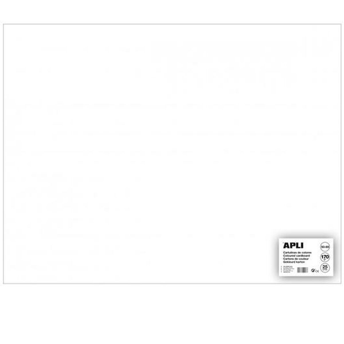 Papp Apli Vit 50 x 65 cm 25 Delar (12 antal) - 2