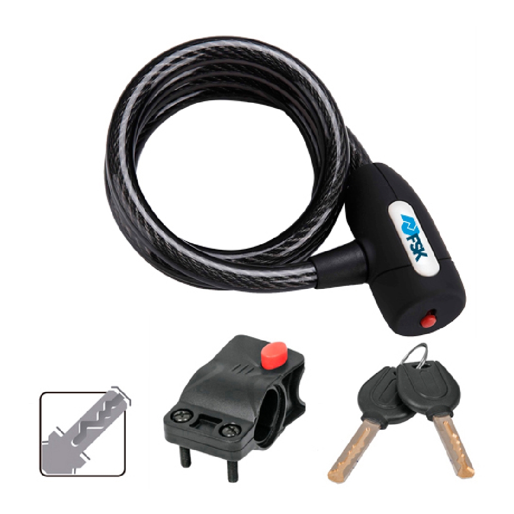 Kabel med hänglås Ferrestock 120 cm