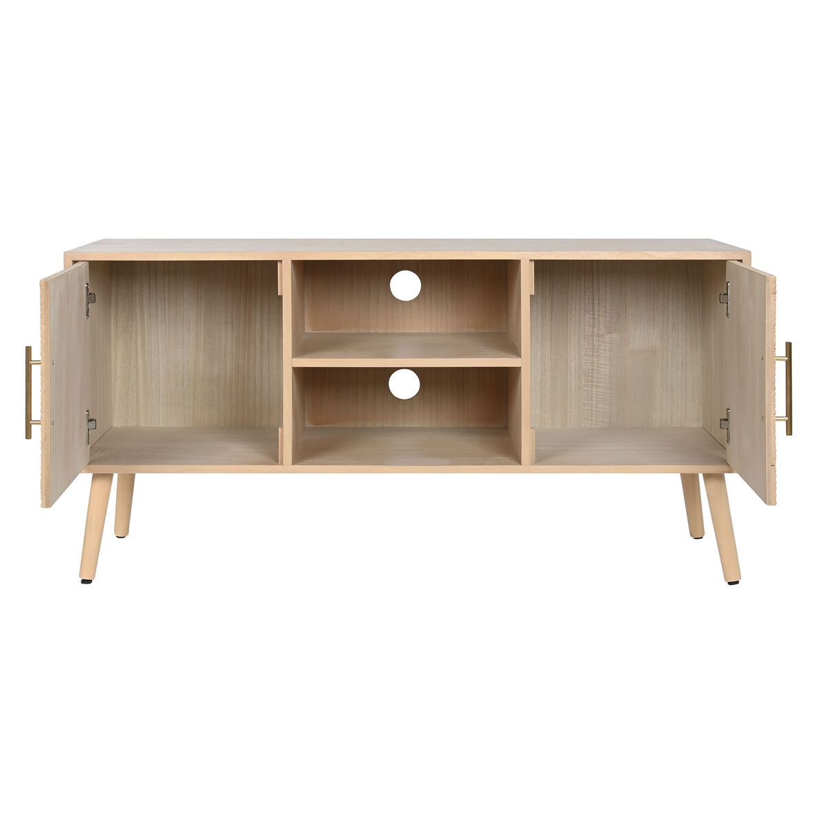 TV-möbler Home ESPRIT Naturell Paulowniaträ Trä MDF 120 x 40 x 60 cm - 3