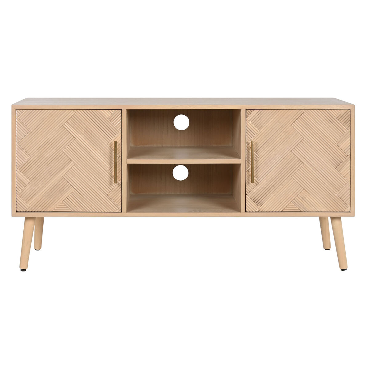 TV-möbler Home ESPRIT Naturell Paulowniaträ Trä MDF 120 x 40 x 60 cm - 7