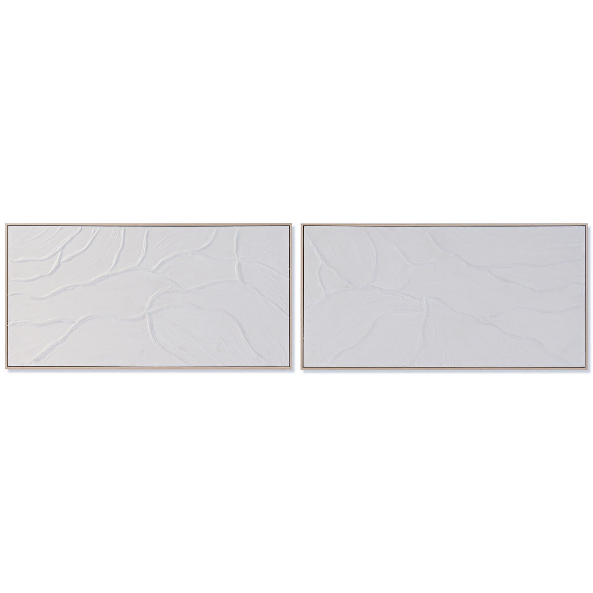 Kanvas Home ESPRIT Vit Modern Skandinavisk 102 X 4,5 X 52 CM (2 antal)