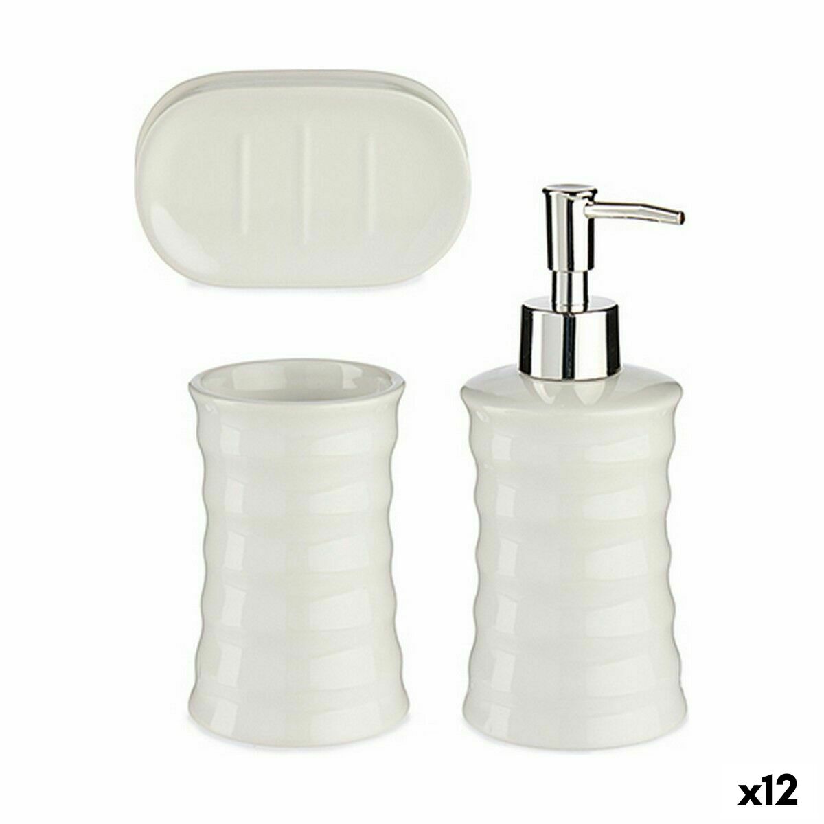 Badkit Berilo DW29150-1 Vit Keramik (12 antal) - 3