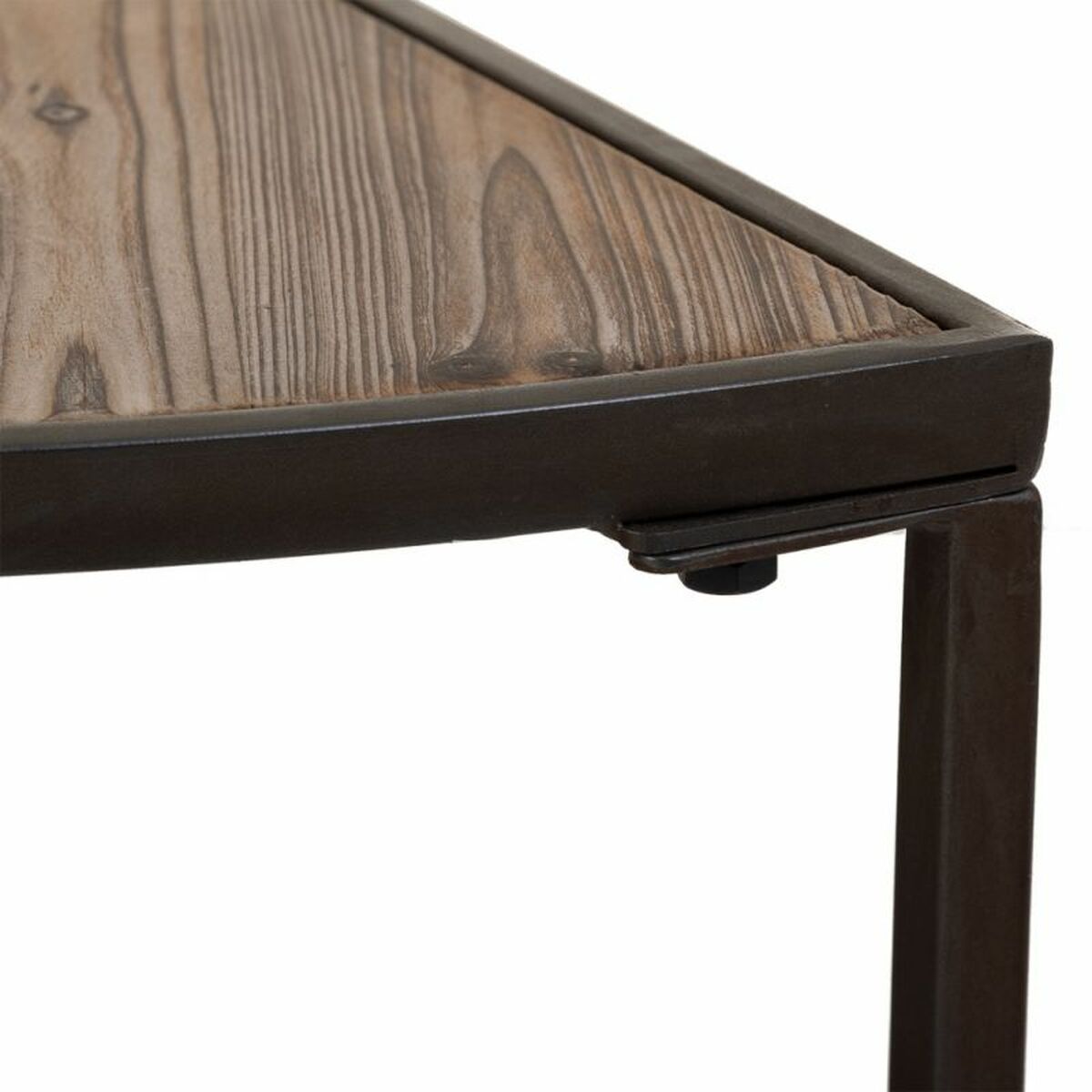 2-bordsset Alexandra House Living Brun Järn Granträ 45 x 40 x 91 cm - 7