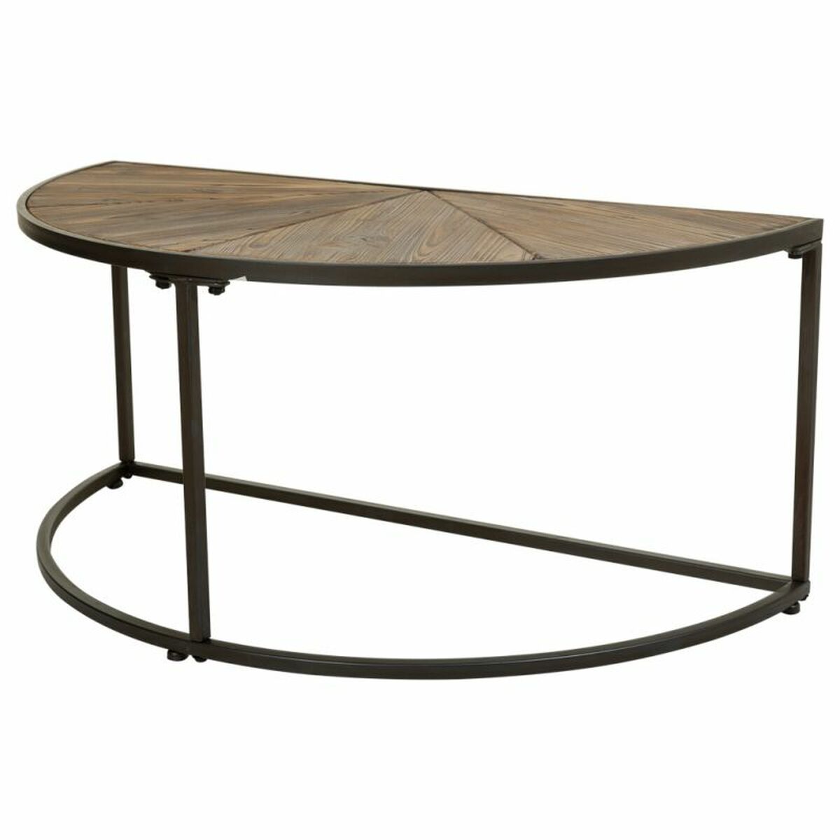 2-bordsset Alexandra House Living Brun Järn Granträ 45 x 40 x 91 cm - 6