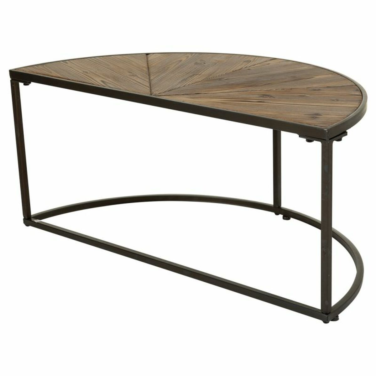 2-bordsset Alexandra House Living Brun Järn Granträ 45 x 40 x 91 cm - 2
