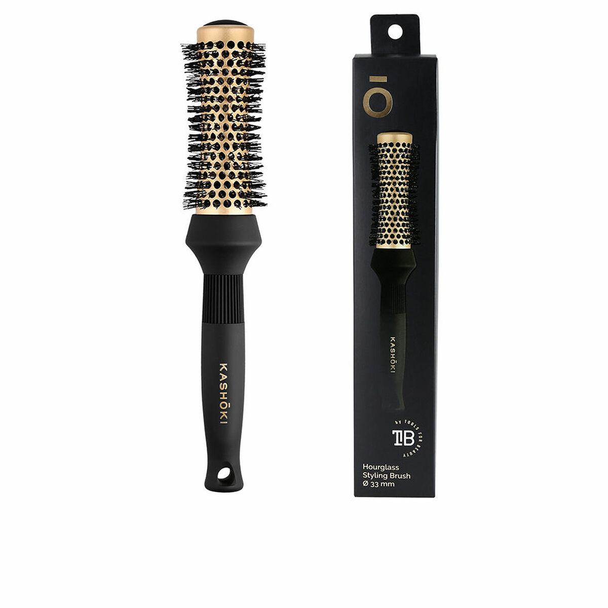 Styling borste Kash?ki Hourglass Keramik Ø 33 mm