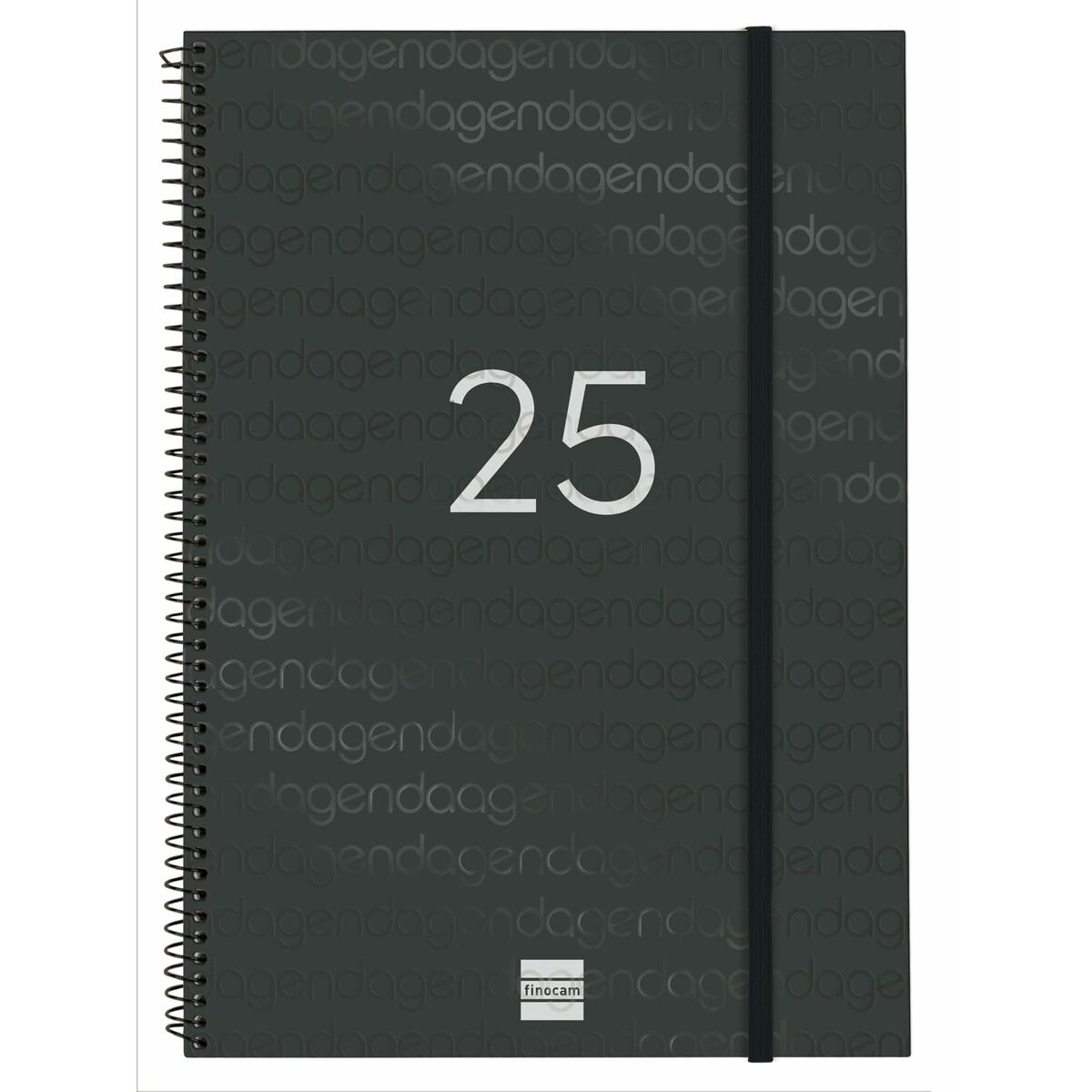 Dagbok Finocam YEAR Svart A4 21 x 29,7 cm 2025 - 2