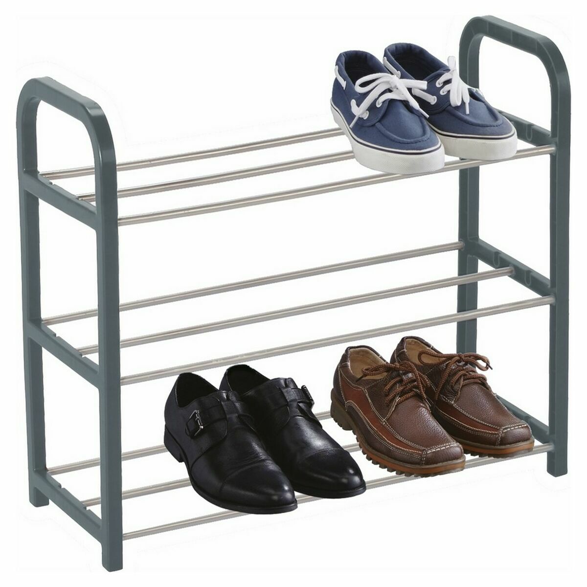 Skoställ Confortime Metall 3 nivåer 40 x 19 x 44 cm (40 x 19 x 44 cm) - 3