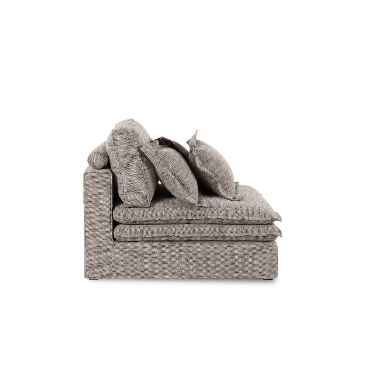 Sofamodul Home ESPRIT Ljusbrun 102 X 120 X 95 CM Central - 3