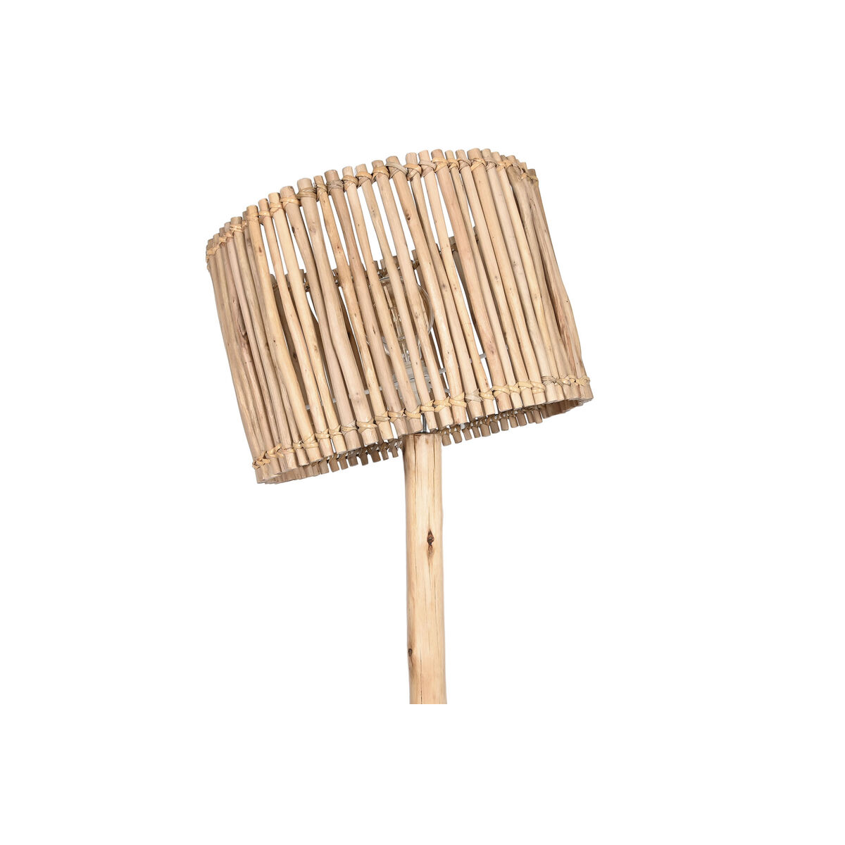 Golvlampa Home ESPRIT Naturell Jute Eukalyptus trä 50 W 220 V 40 x 40 x 150 cm - 5