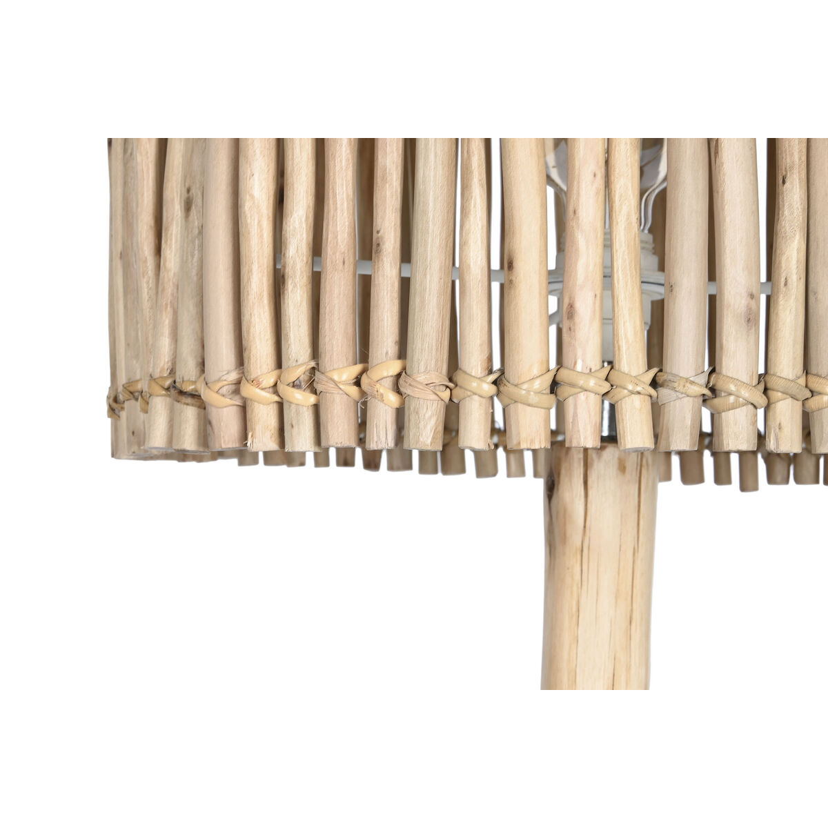 Golvlampa Home ESPRIT Naturell Jute Eukalyptus trä 50 W 220 V 40 x 40 x 150 cm - 3