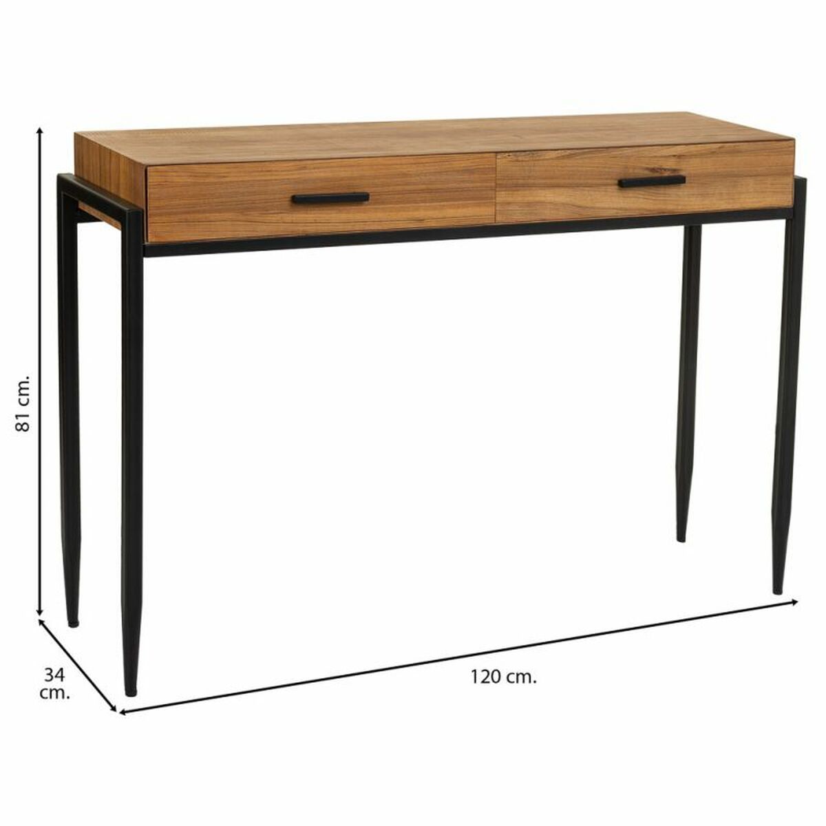 Hallmöbel med lådor Alexandra House Living Brun 34 x 81 x 120 cm - 3
