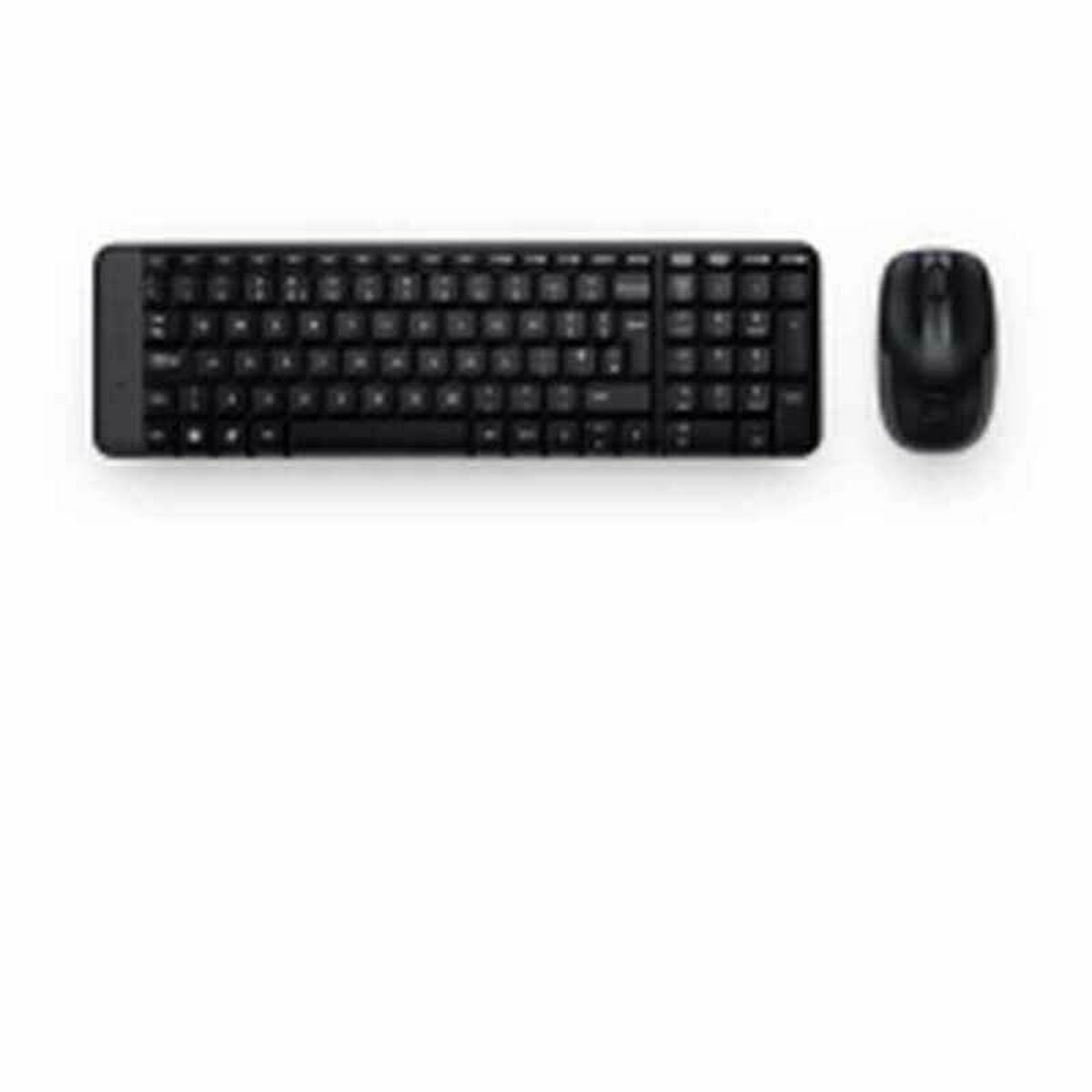 Trådlöst Tangentbord och Mus Logitech 920-003159 Svart Qwerty Spanska