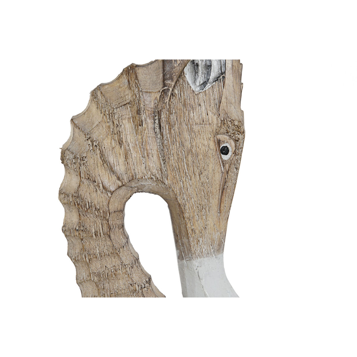 Prydnadsfigur Home ESPRIT Vit Naturell Avskalad 21 x 13 x 80 cm - 4