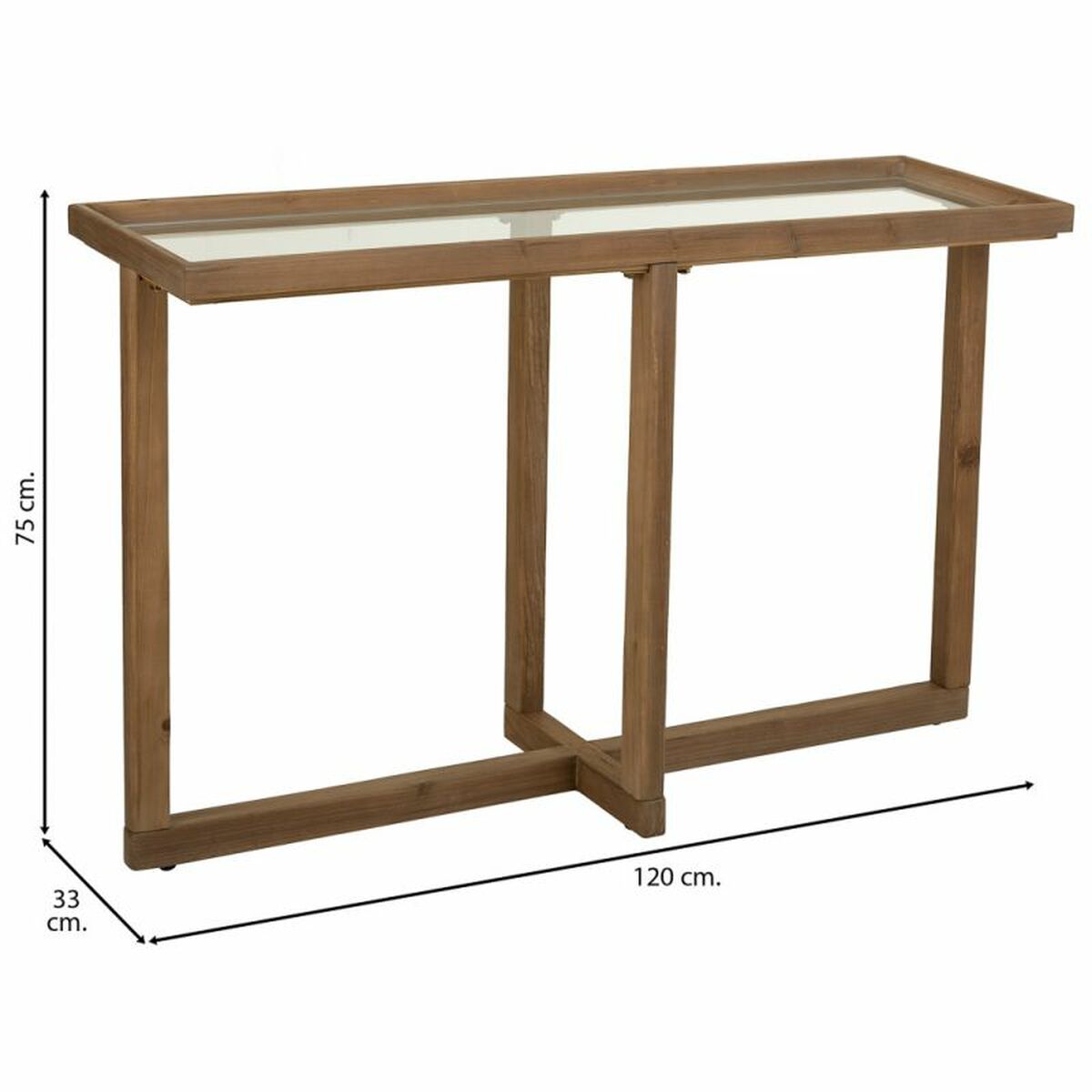 Mottagare Alexandra House Living Brun 33 x 75 x 120 cm - 3