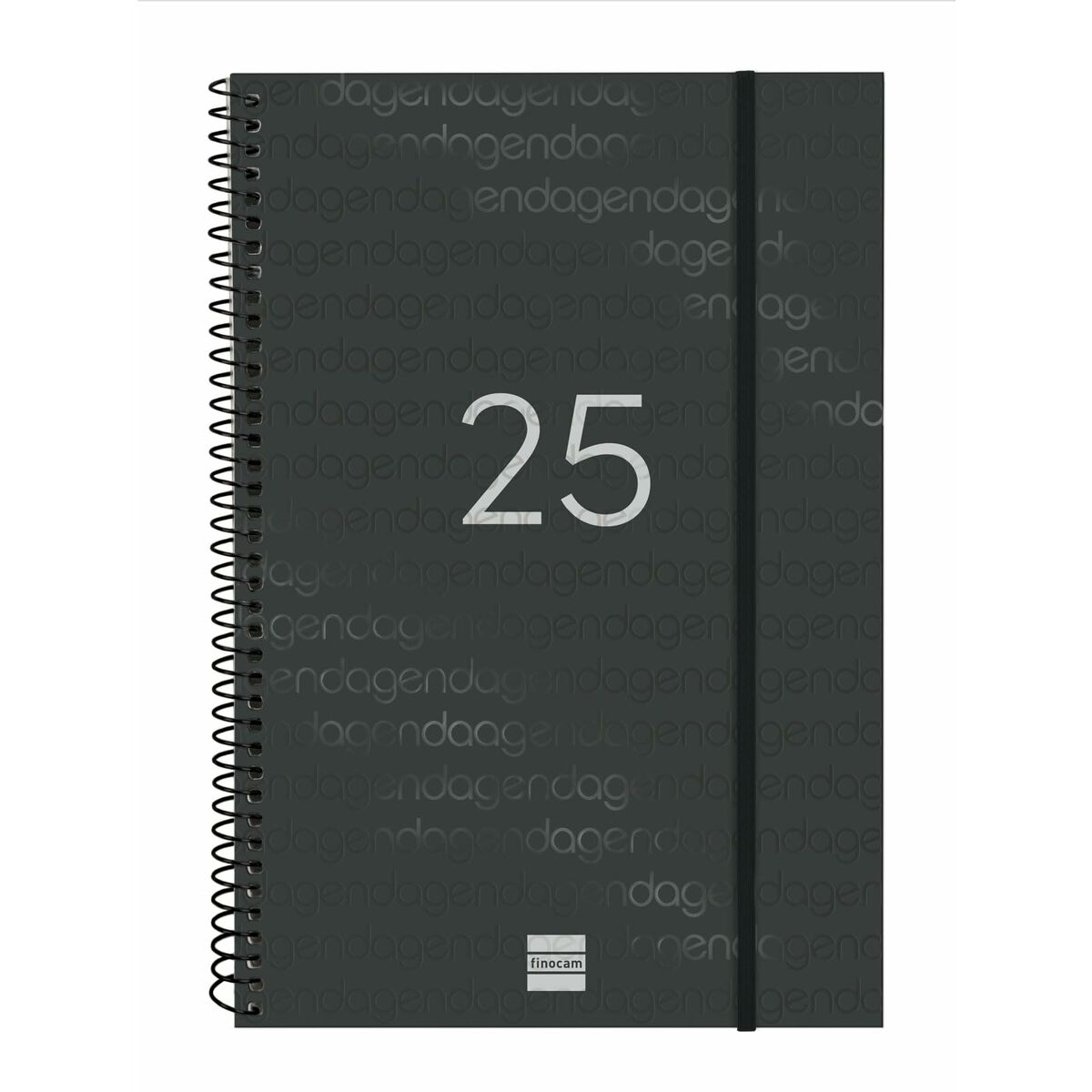 Dagbok Finocam YEAR Svart 16,5 x 24,2 cm 2025 - 2