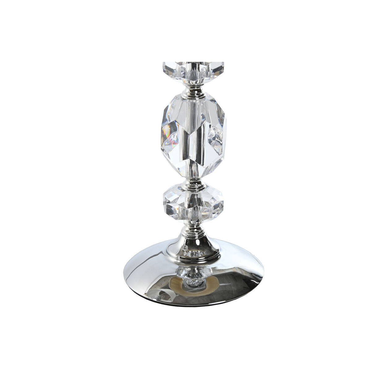 Bordslampa Home ESPRIT Vit Beige Metall 25 W 220 V 22 x 22 x 45 cm (2 antal) - 3
