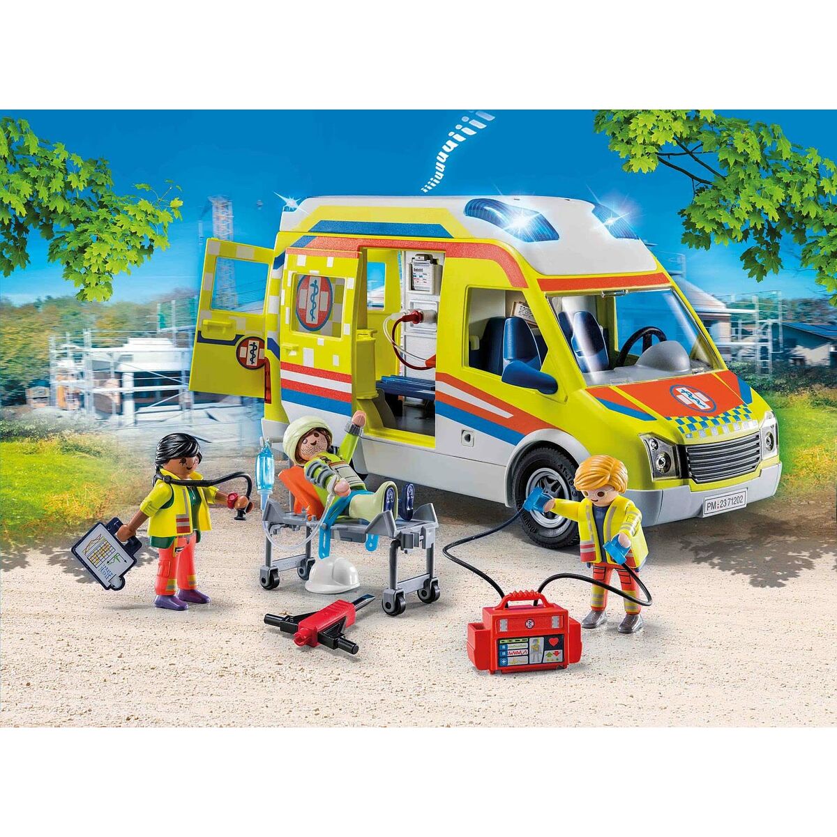 Playset Playmobil 71202 City Life Ambulance 67 Delar - 3