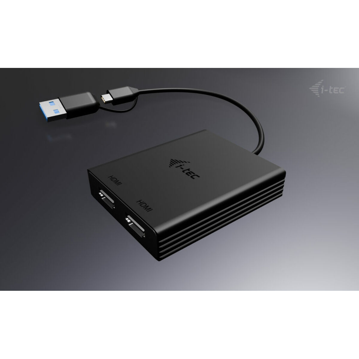 USB-kabel i-Tec CADUAL4KDP Svart - 7