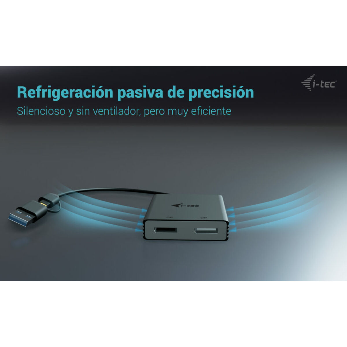 USB-kabel i-Tec CADUAL4KDP Svart - 4