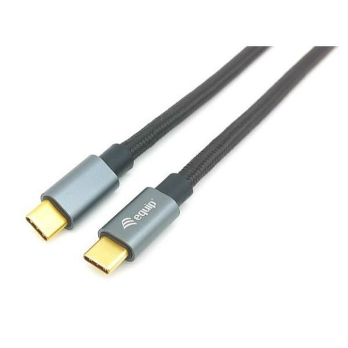 USB-C till USB-C Kabel Equip 128354 Svart 1 m