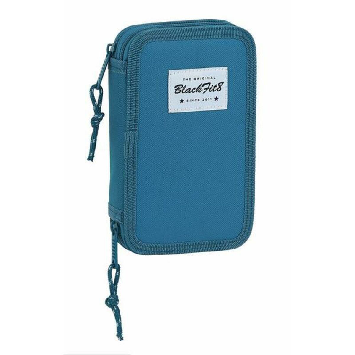 Dubbelt pennfodral BlackFit8 M854 Blå 12.5 x 19.5 x 4 cm (28 Delar) - 9