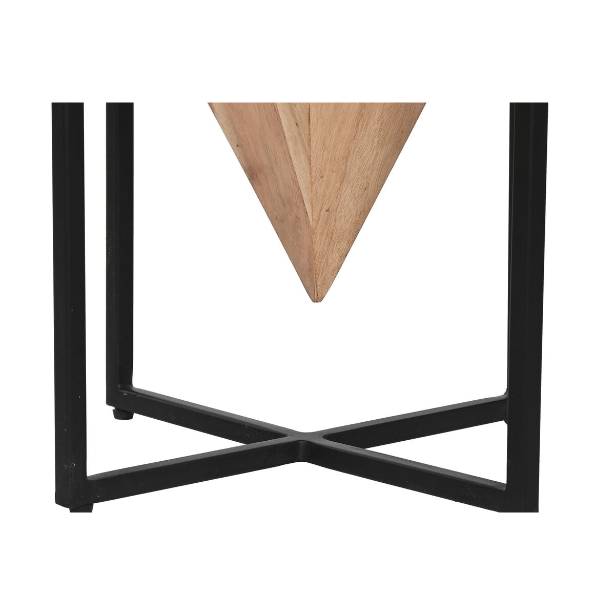 Sidobord Home ESPRIT Brun Svart Metall Akaciaträ 41 x 41 x 67 cm - 4