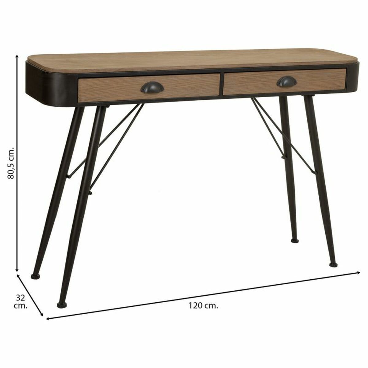 Hallmöbel med lådor Alexandra House Living Brun 32 x 80 x 120 cm - 3