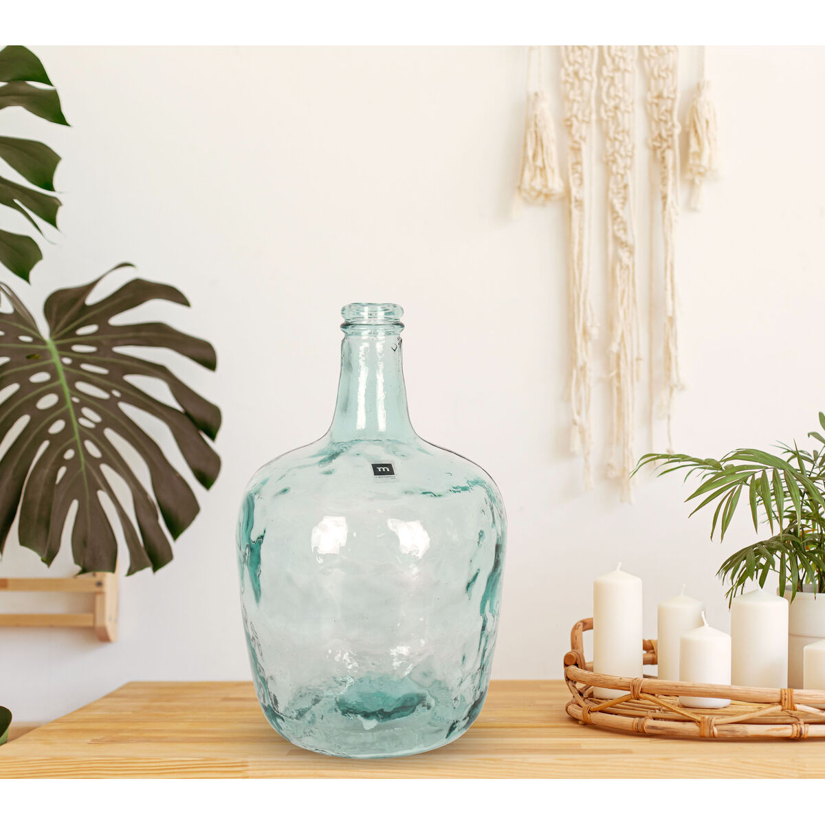 Dekorativ karaff La Mediterránea Apple Glas Ø 23 x 36,8 cm (2 antal) - 2